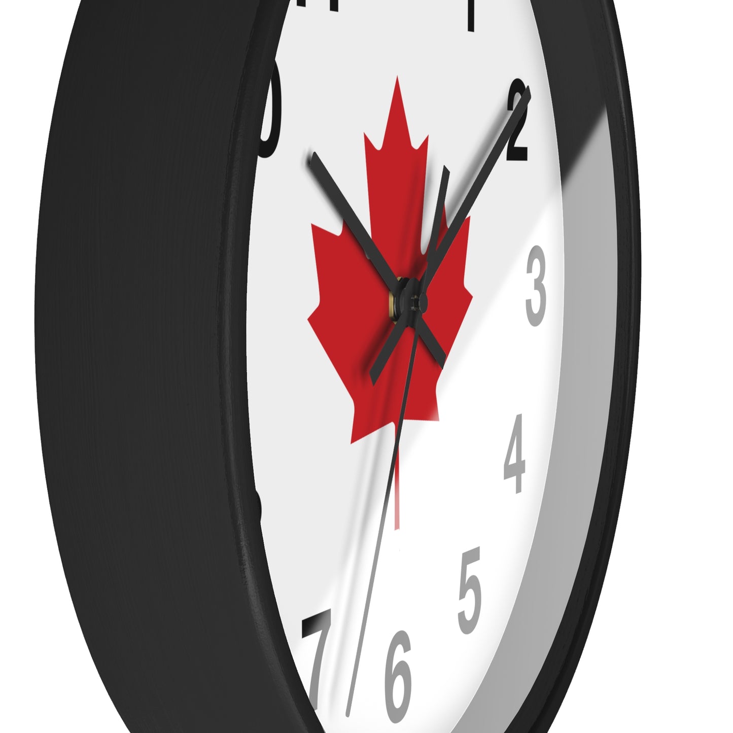 Bold Canadian Maple Leaf Wall Clock