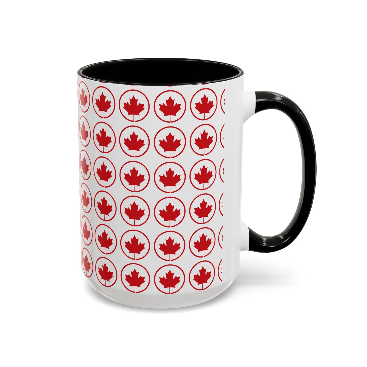 Canada Maple Leaf Accent Coffee Mug - Perfect for Holidays and Daily Use