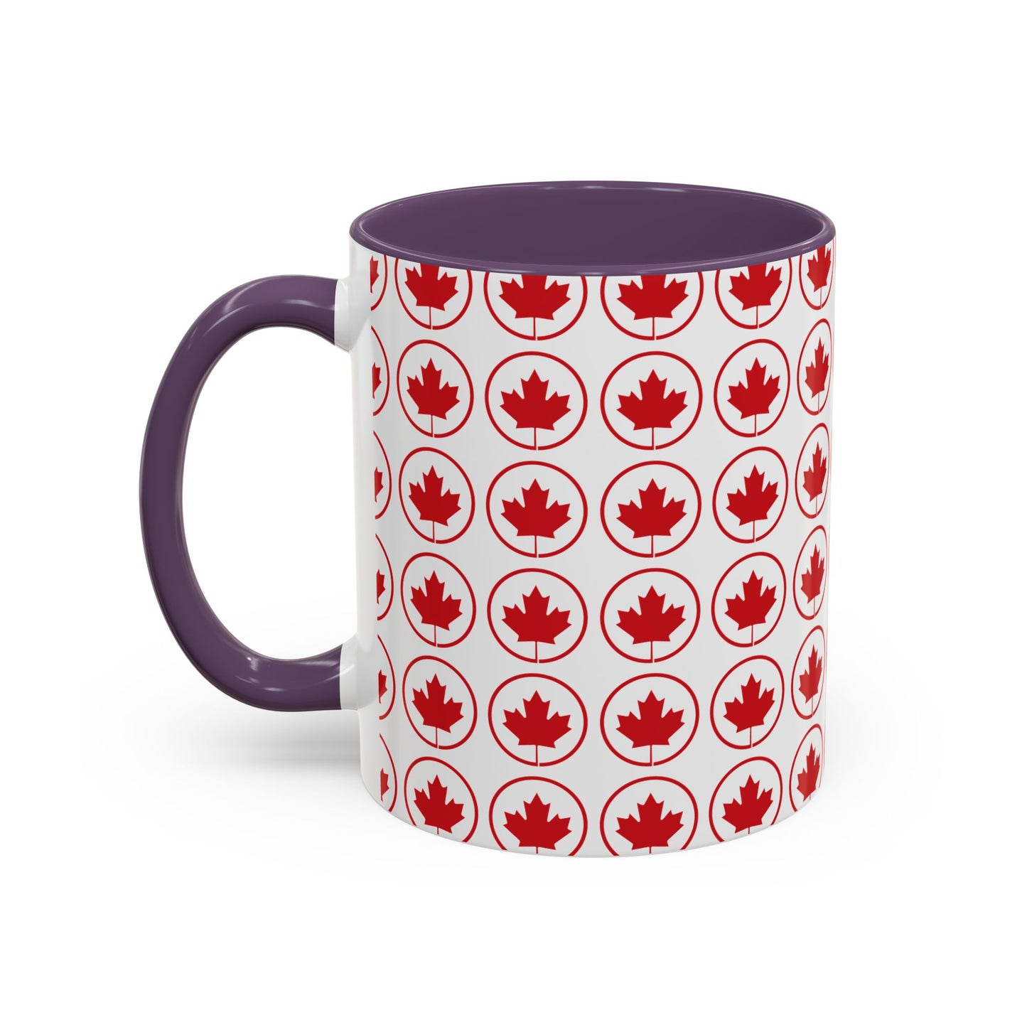 Canada Maple Leaf Accent Coffee Mug - Perfect for Holidays and Daily Use