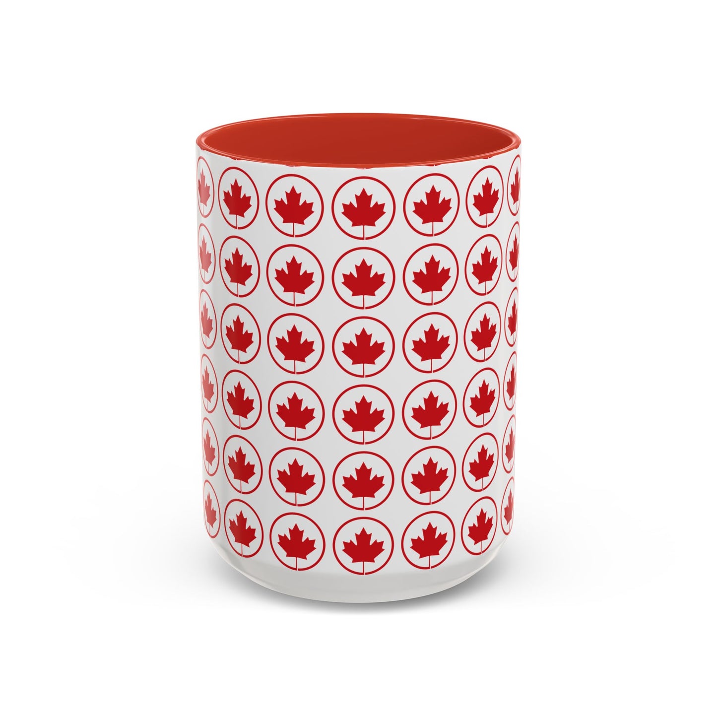 Canada Maple Leaf Accent Coffee Mug - Perfect for Holidays and Daily Use