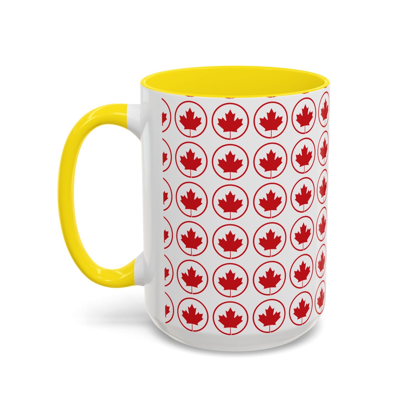 Canada Maple Leaf Accent Coffee Mug - Perfect for Holidays and Daily Use