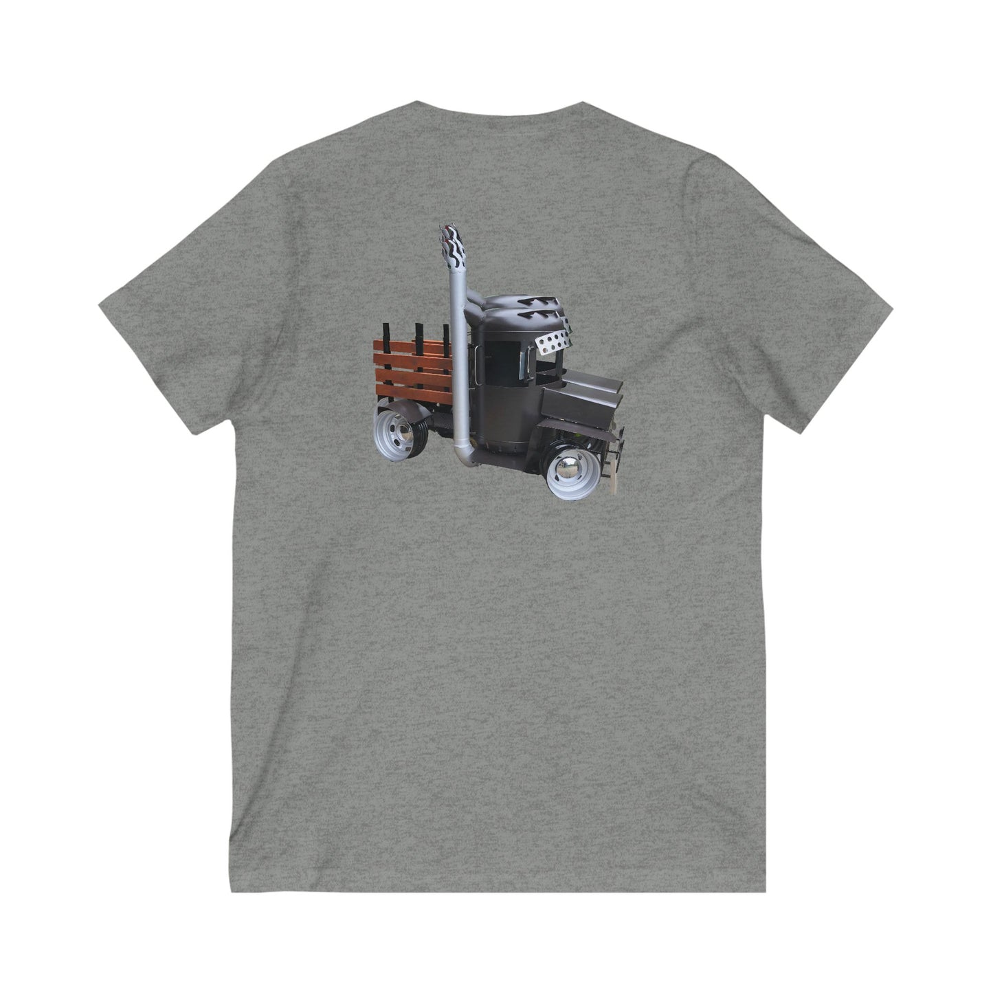 Williams Hauling Truck V-Neck Tee - Unisex Jersey Shirt for Truck Enthusiasts