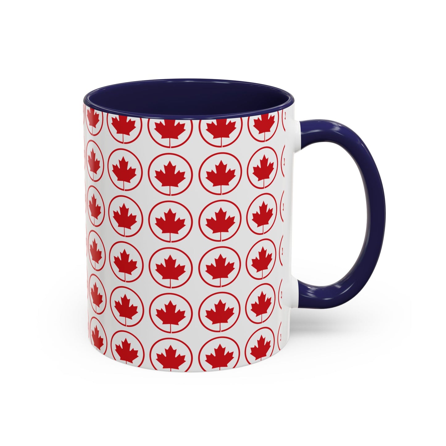 Canada Maple Leaf Accent Coffee Mug - Perfect for Holidays and Daily Use