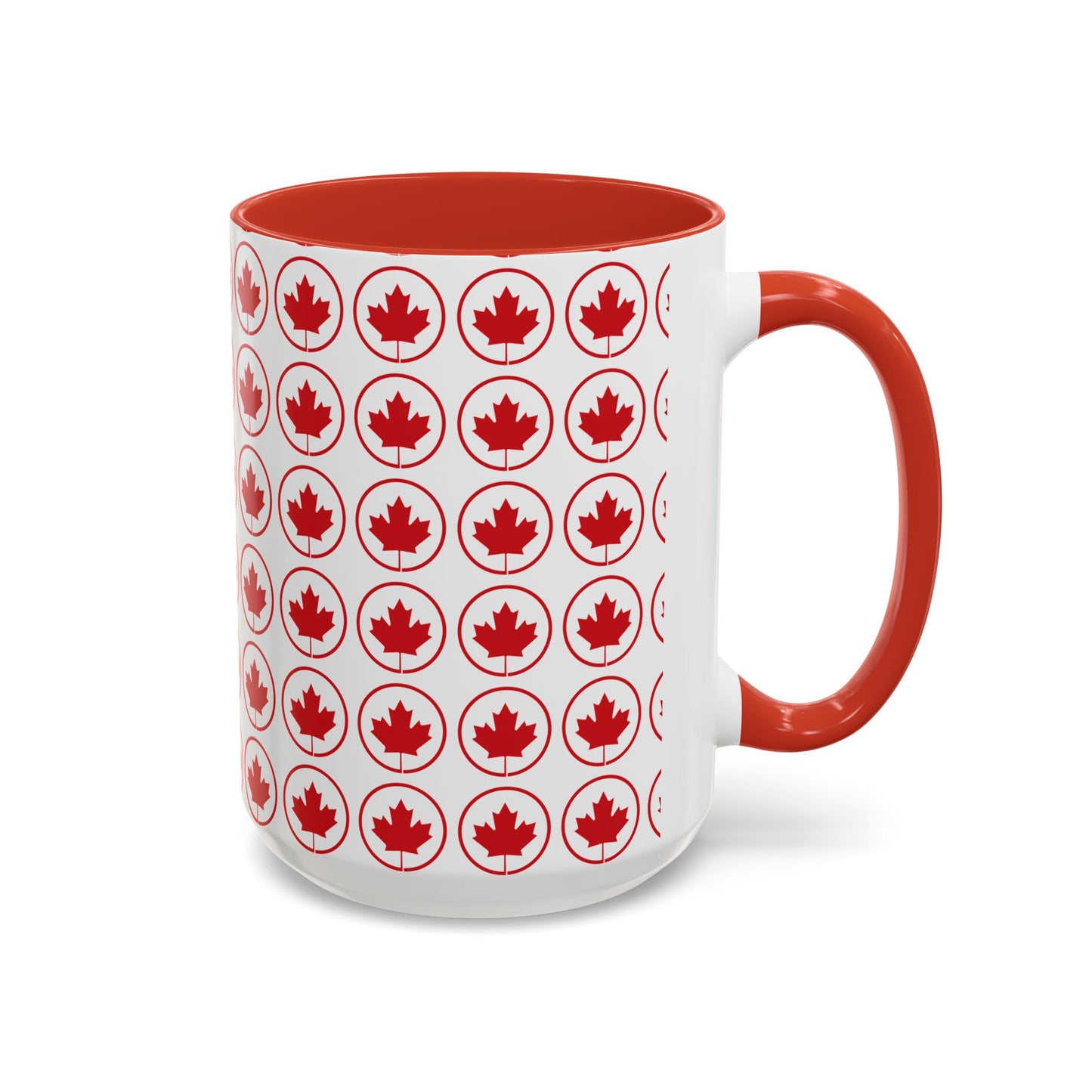 Canada Maple Leaf Accent Coffee Mug - Perfect for Holidays and Daily Use
