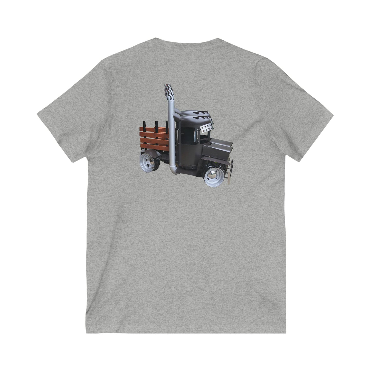 Williams Hauling Truck V-Neck Tee - Unisex Jersey Shirt for Truck Enthusiasts