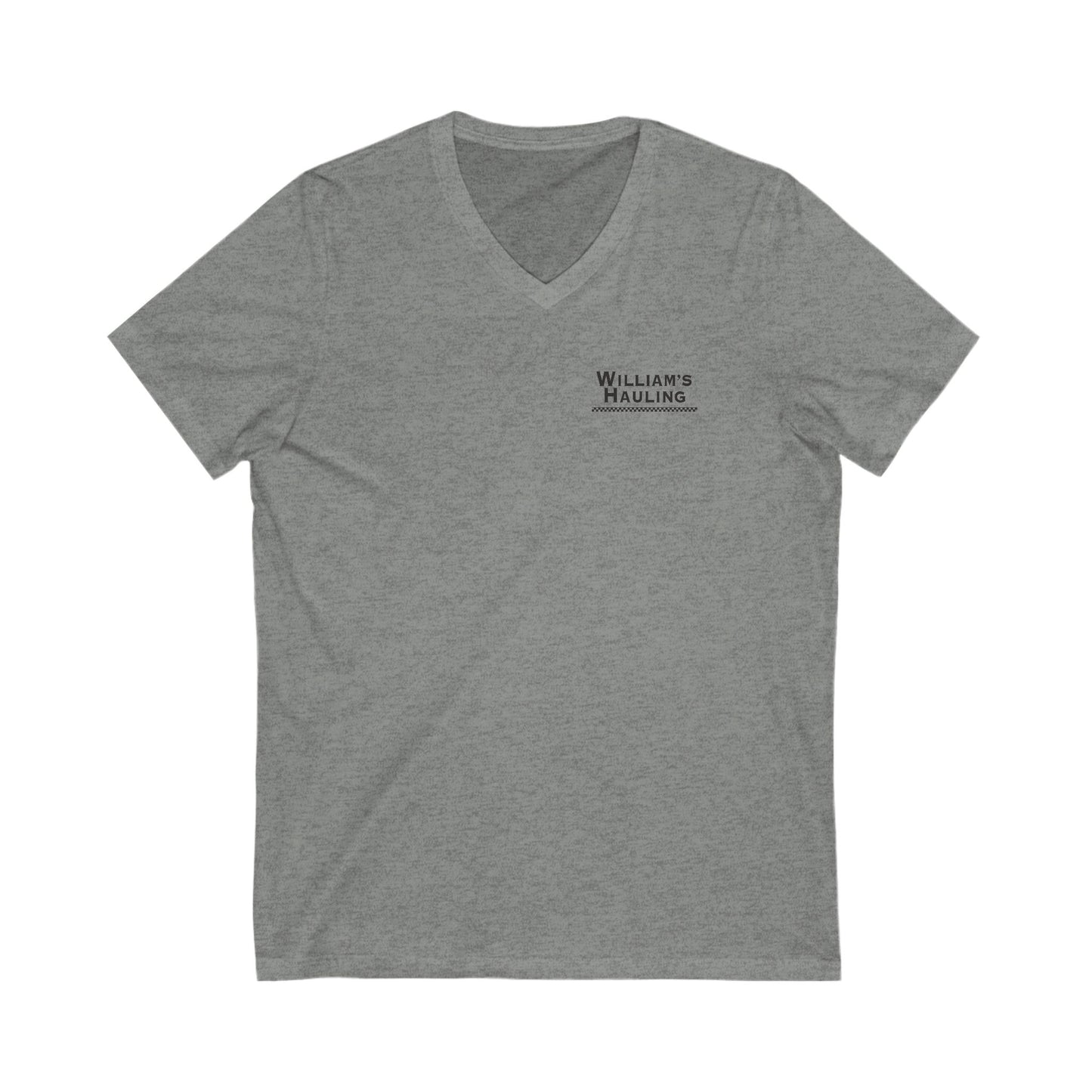 Williams Hauling Truck V-Neck Tee - Unisex Jersey Shirt for Truck Enthusiasts