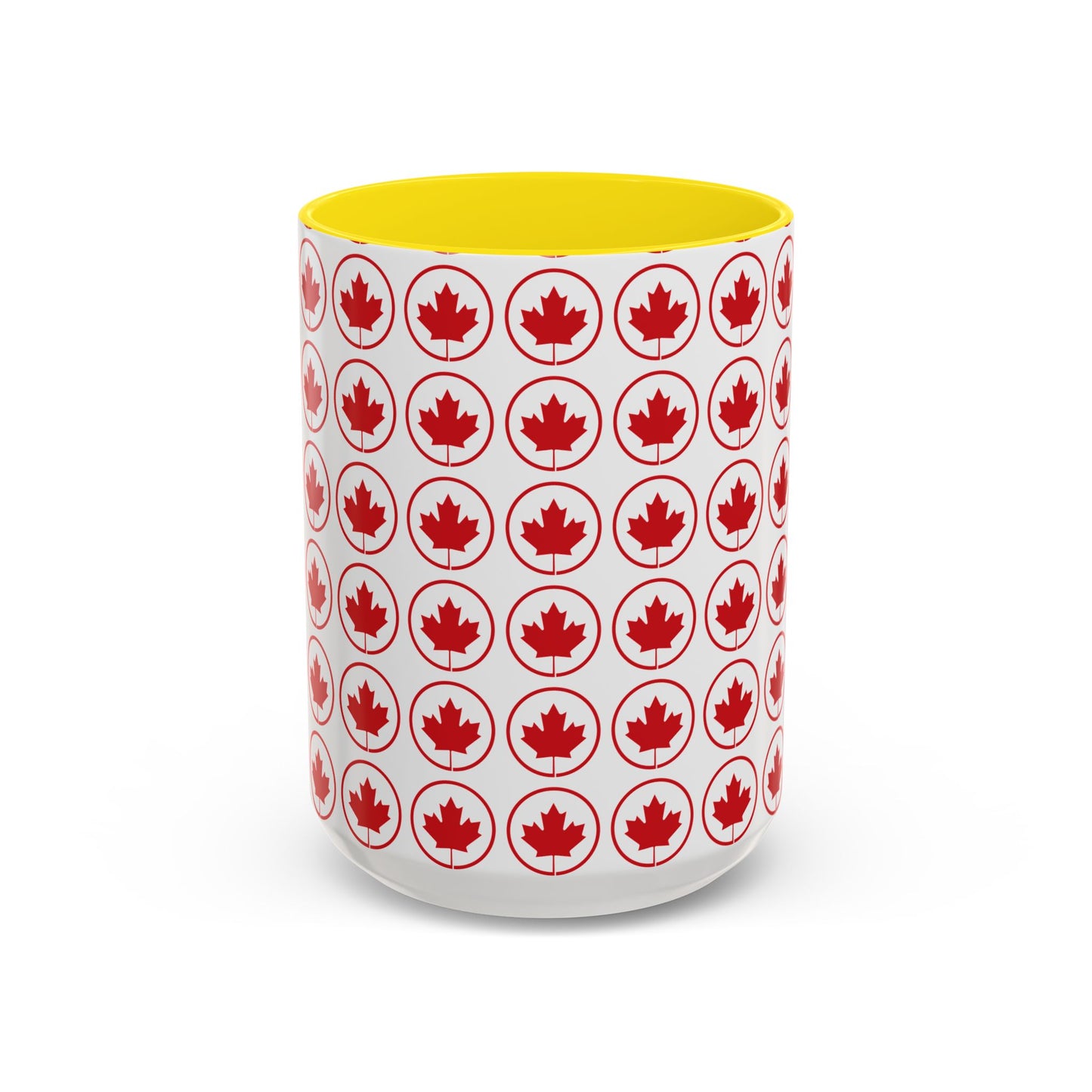 Canada Maple Leaf Accent Coffee Mug - Perfect for Holidays and Daily Use