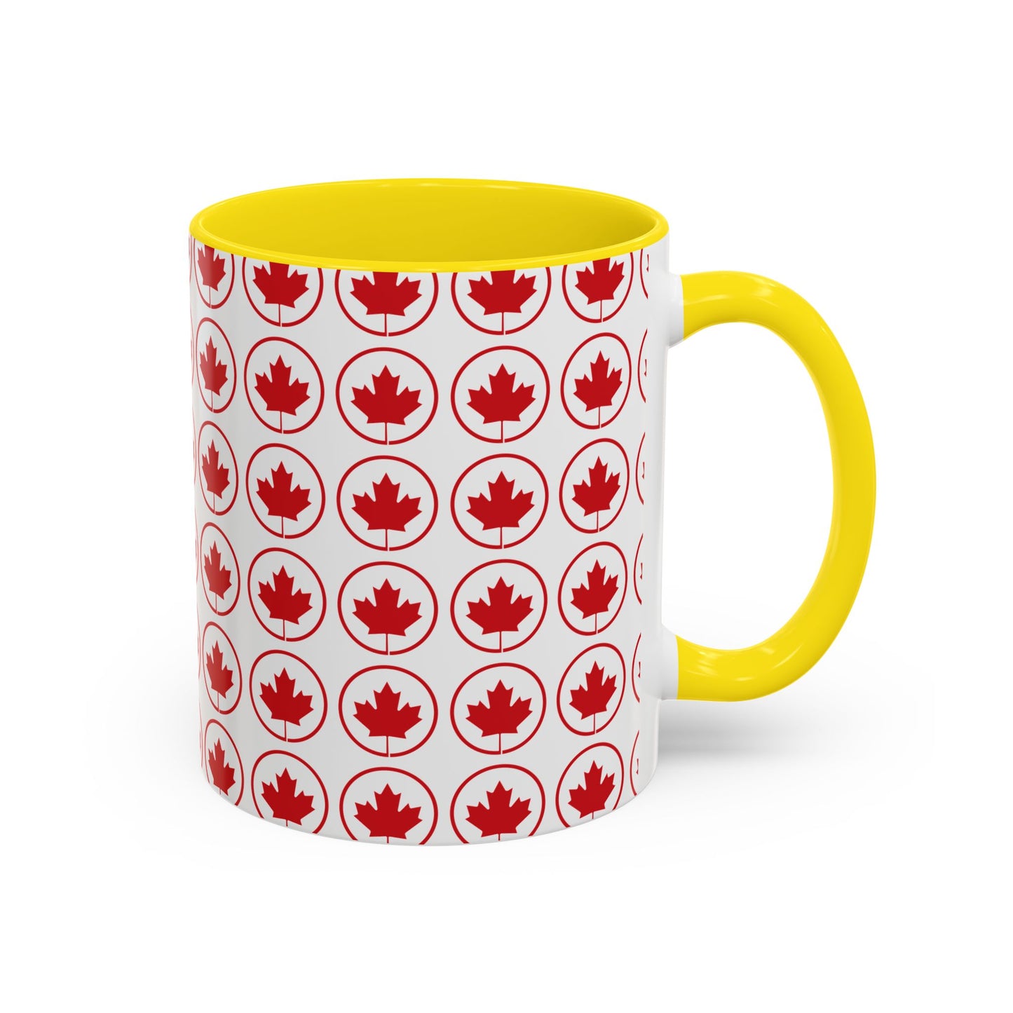 Canada Maple Leaf Accent Coffee Mug - Perfect for Holidays and Daily Use