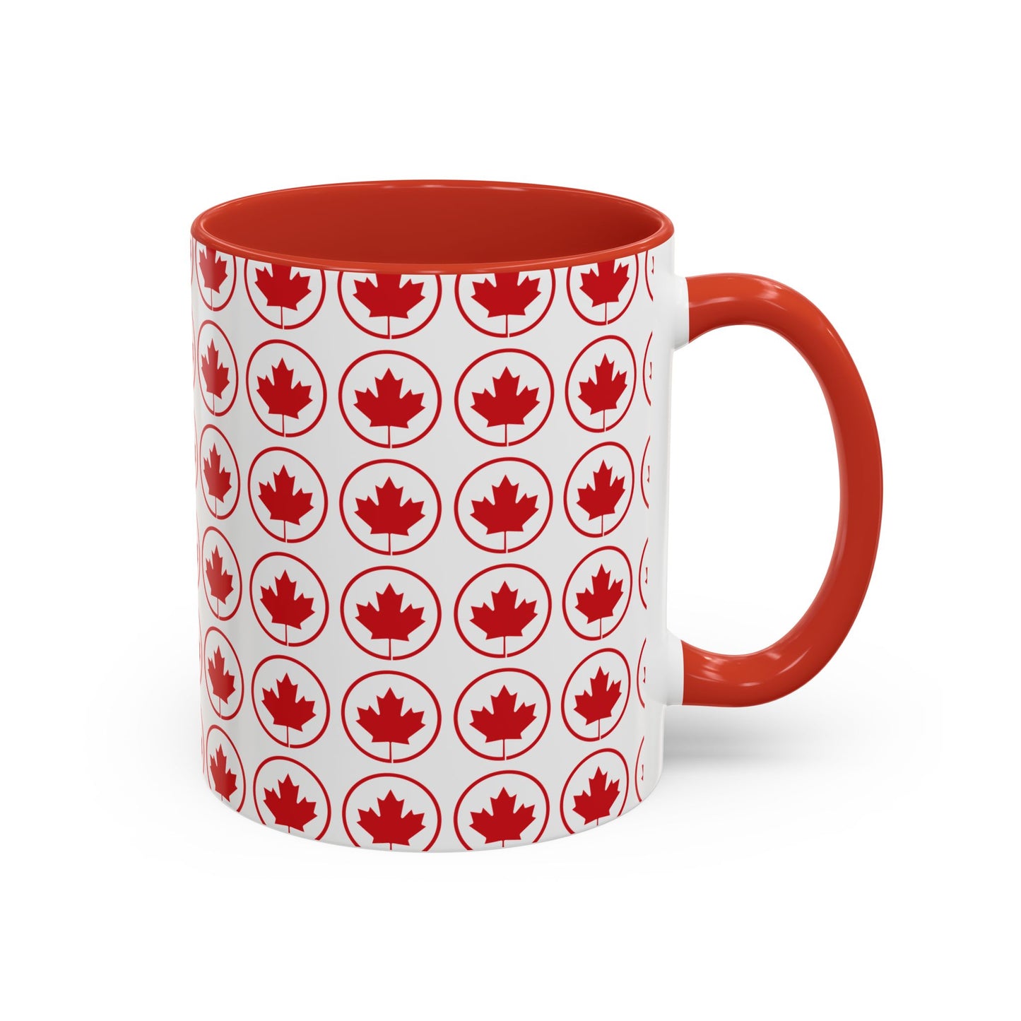 Canada Maple Leaf Accent Coffee Mug - Perfect for Holidays and Daily Use