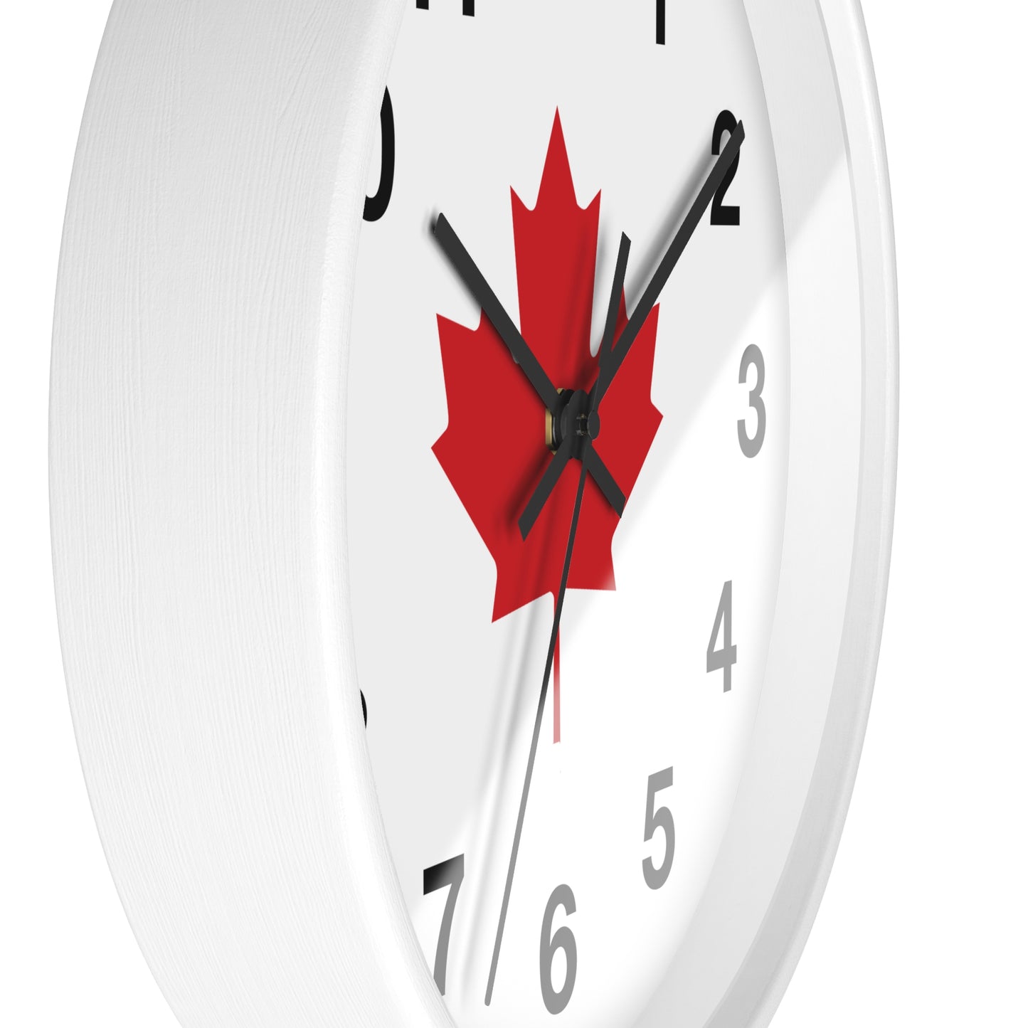 Bold Canadian Maple Leaf Wall Clock