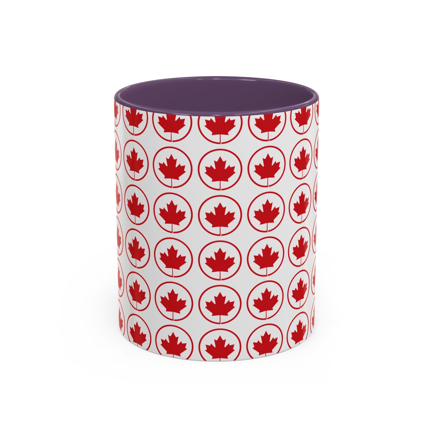 Canada Maple Leaf Accent Coffee Mug - Perfect for Holidays and Daily Use