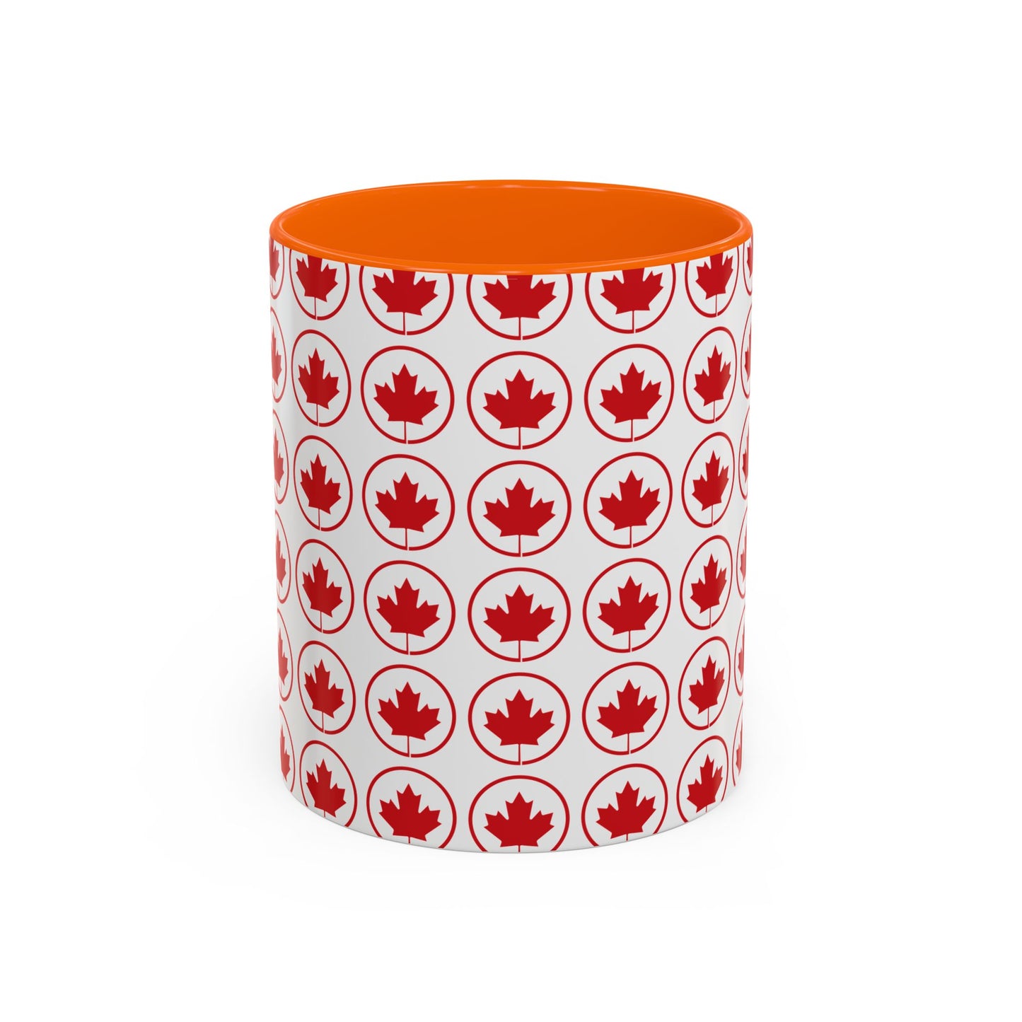Canada Maple Leaf Accent Coffee Mug - Perfect for Holidays and Daily Use