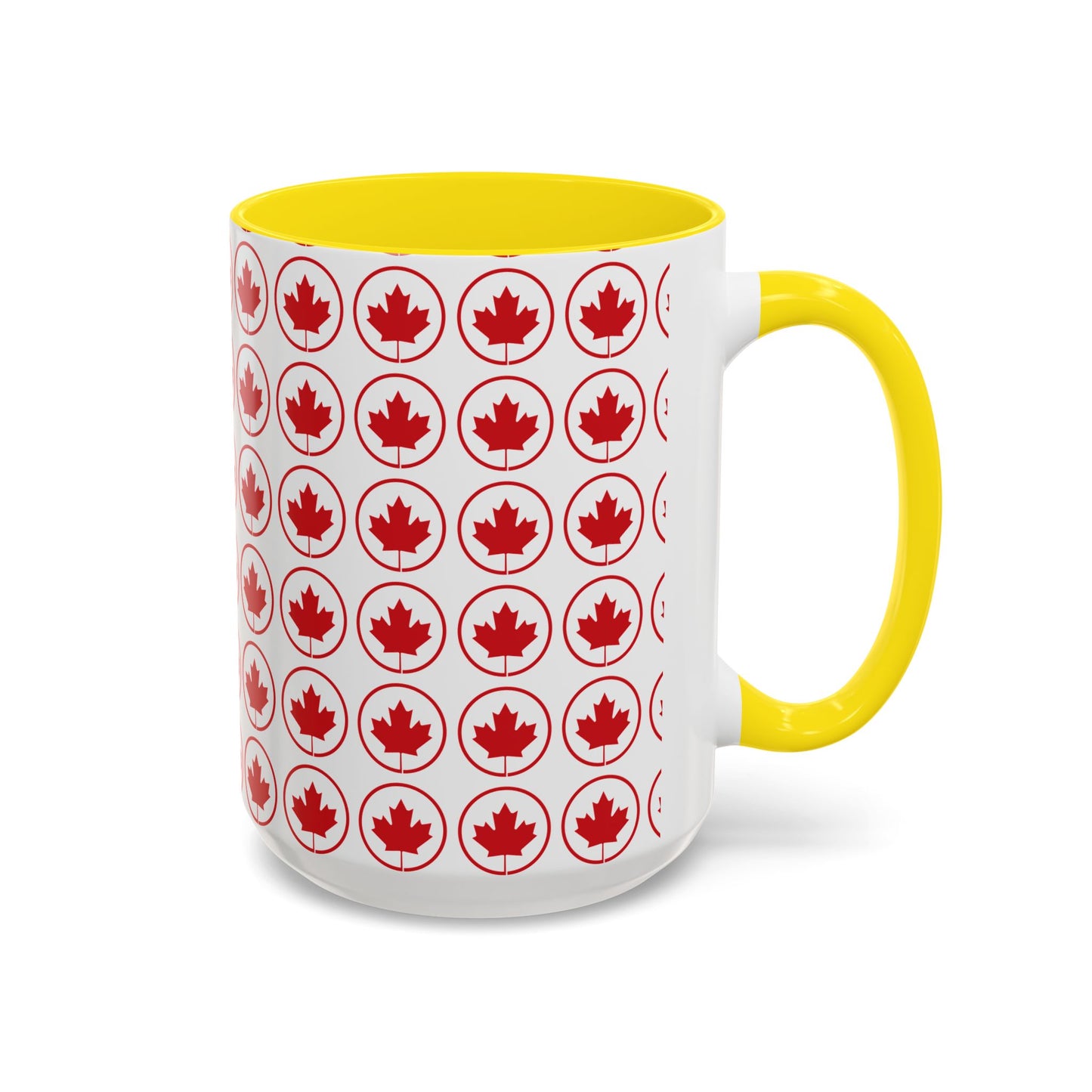 Canada Maple Leaf Accent Coffee Mug - Perfect for Holidays and Daily Use