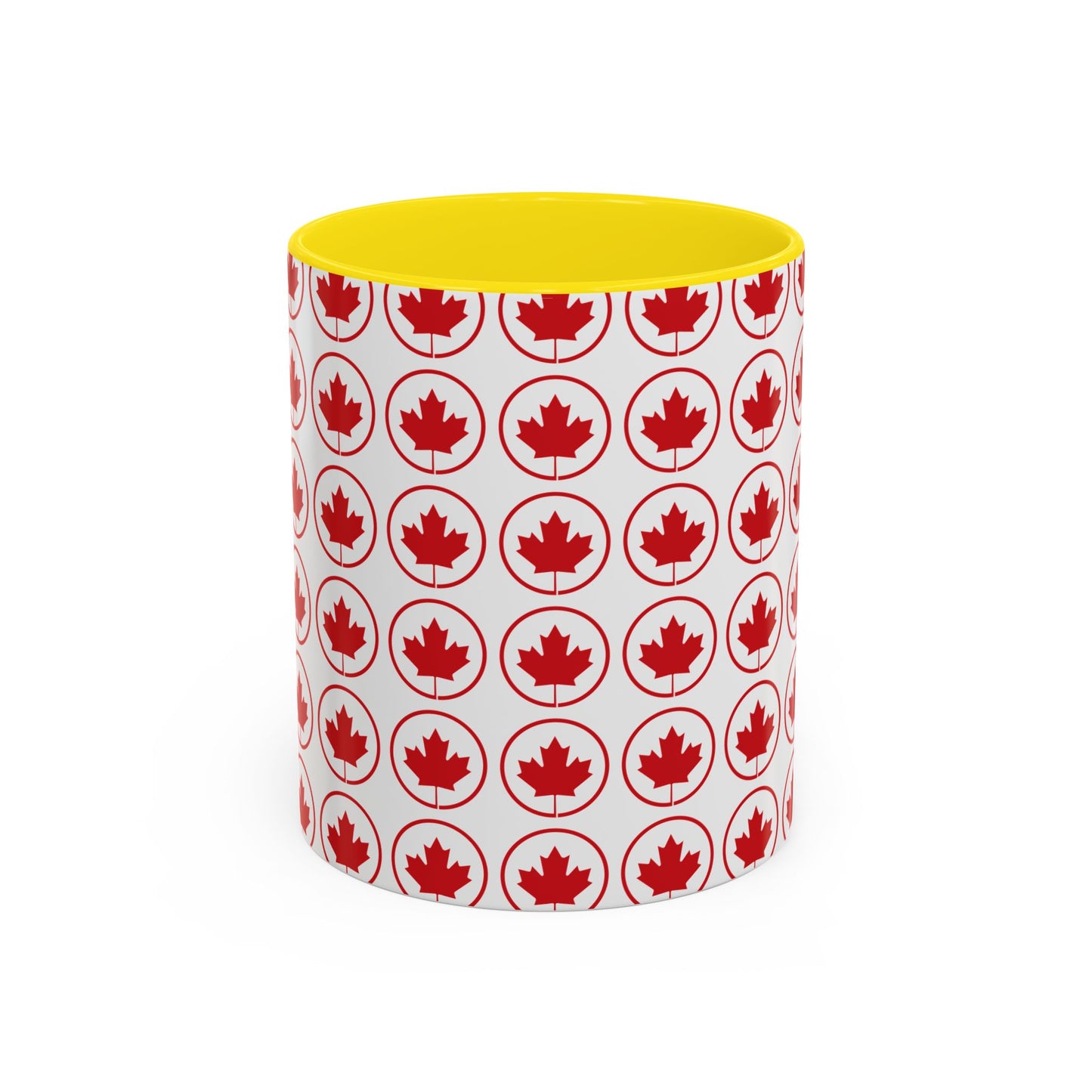 Canada Maple Leaf Accent Coffee Mug - Perfect for Holidays and Daily Use