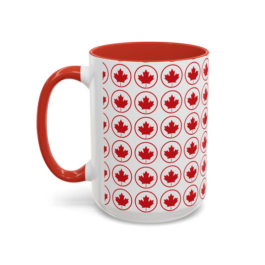 Canada Maple Leaf Accent Coffee Mug - Perfect for Holidays and Daily Use