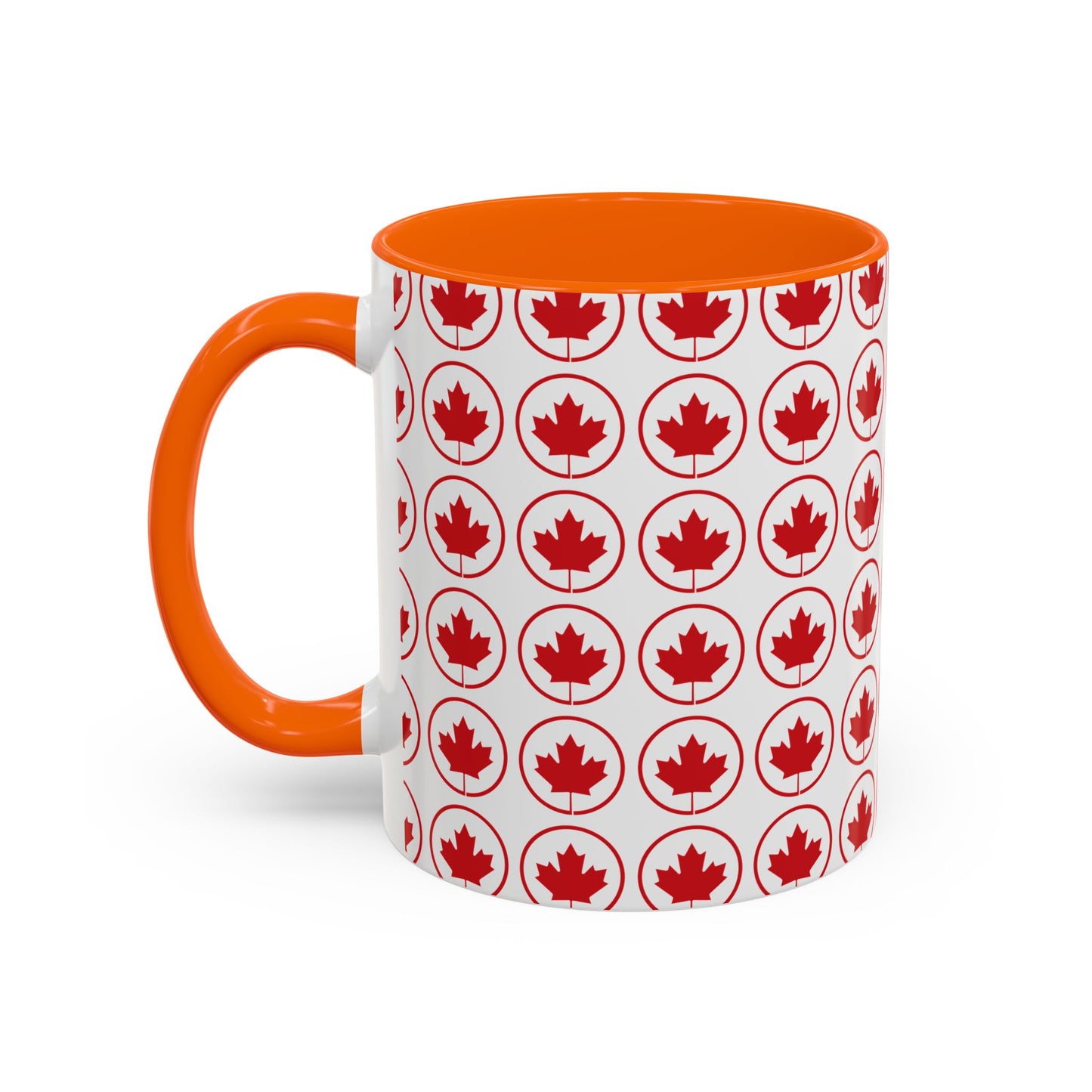 Canada Maple Leaf Accent Coffee Mug - Perfect for Holidays and Daily Use
