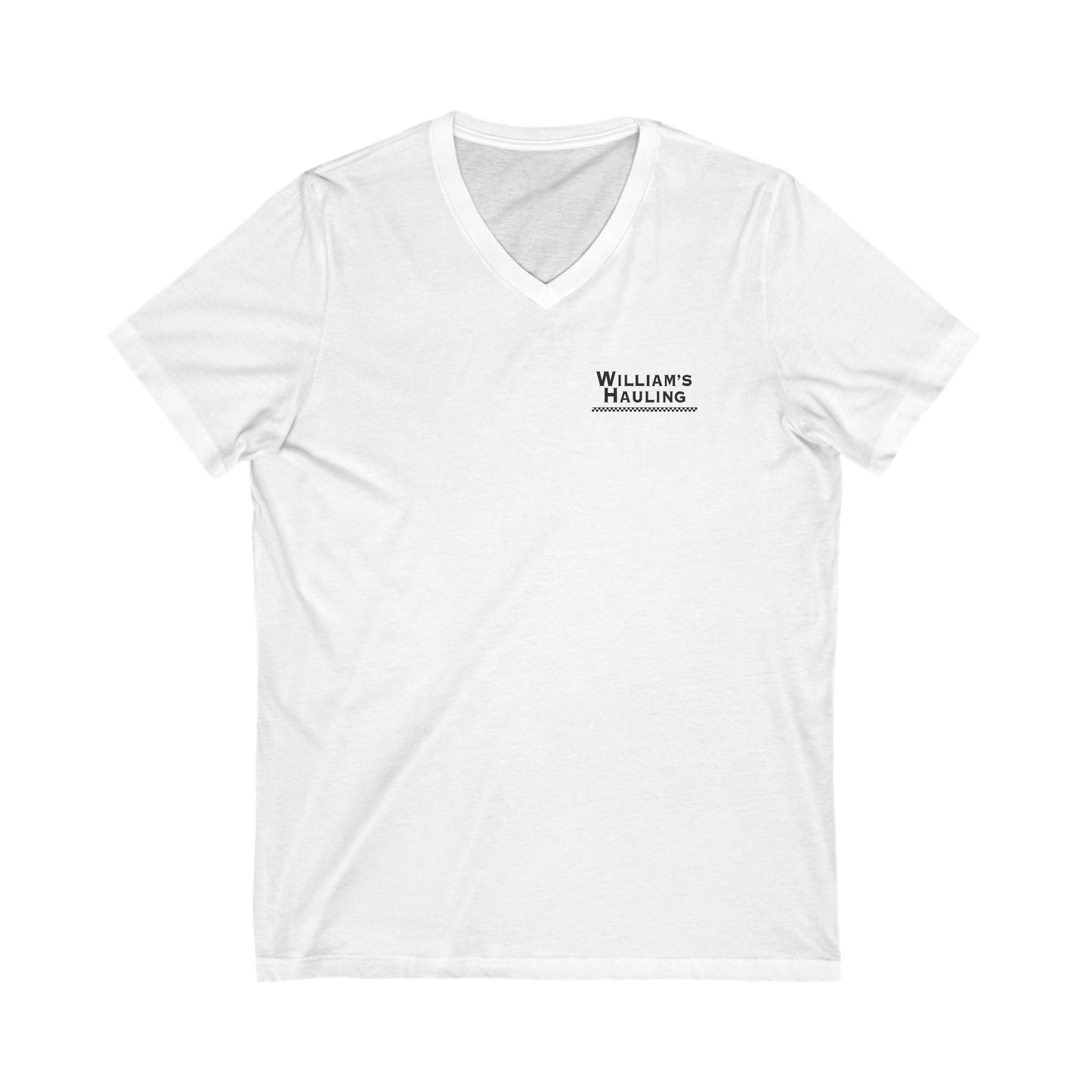Williams Hauling Truck V-Neck Tee - Unisex Jersey Shirt for Truck Enthusiasts