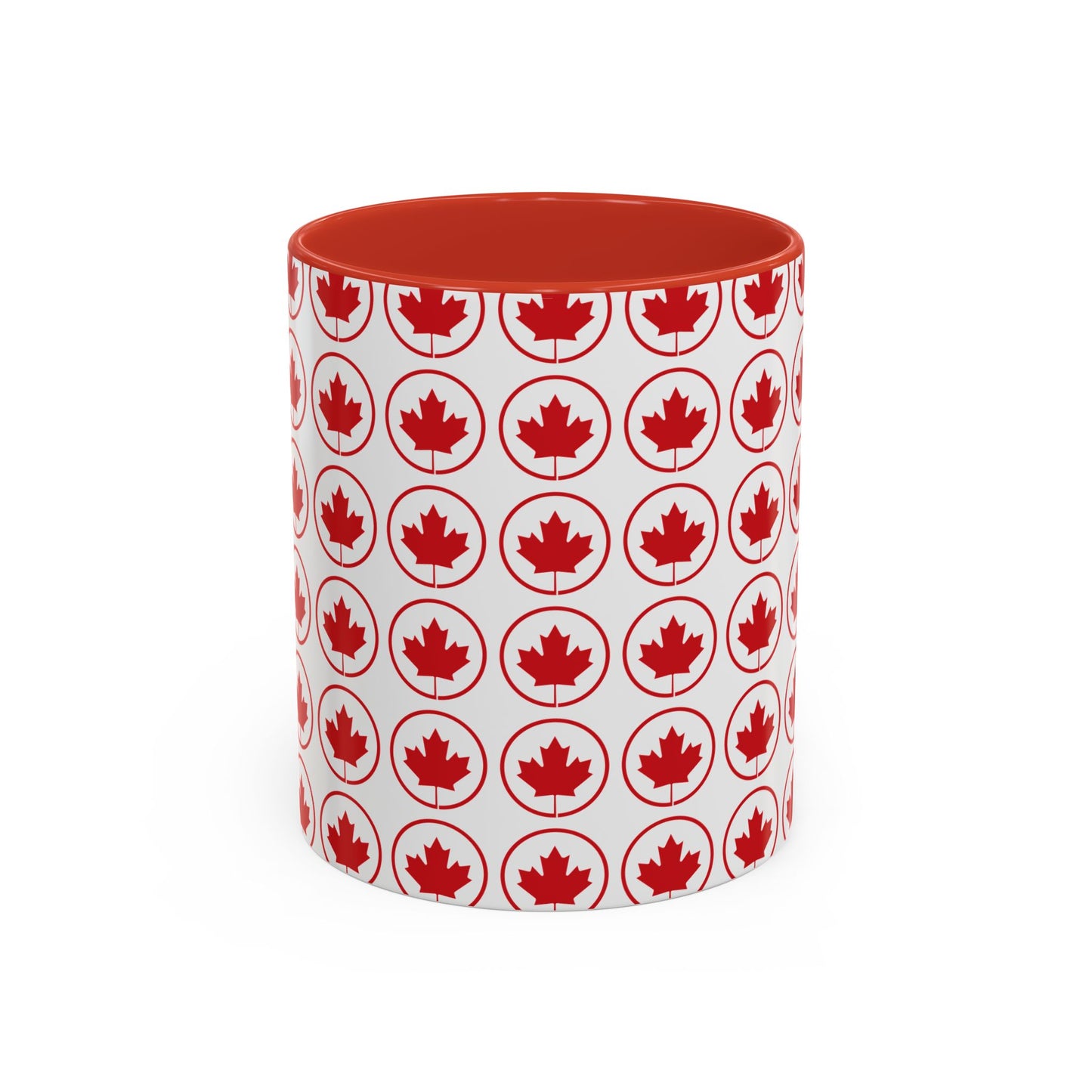 Canada Maple Leaf Accent Coffee Mug - Perfect for Holidays and Daily Use