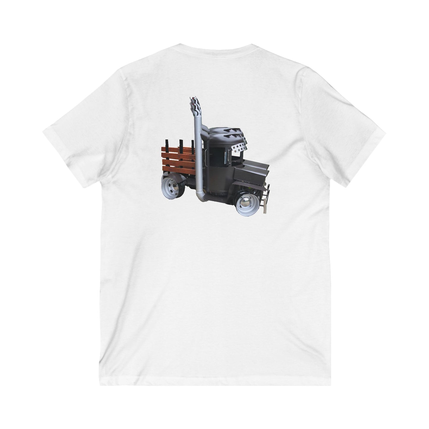Williams Hauling Truck V-Neck Tee - Unisex Jersey Shirt for Truck Enthusiasts