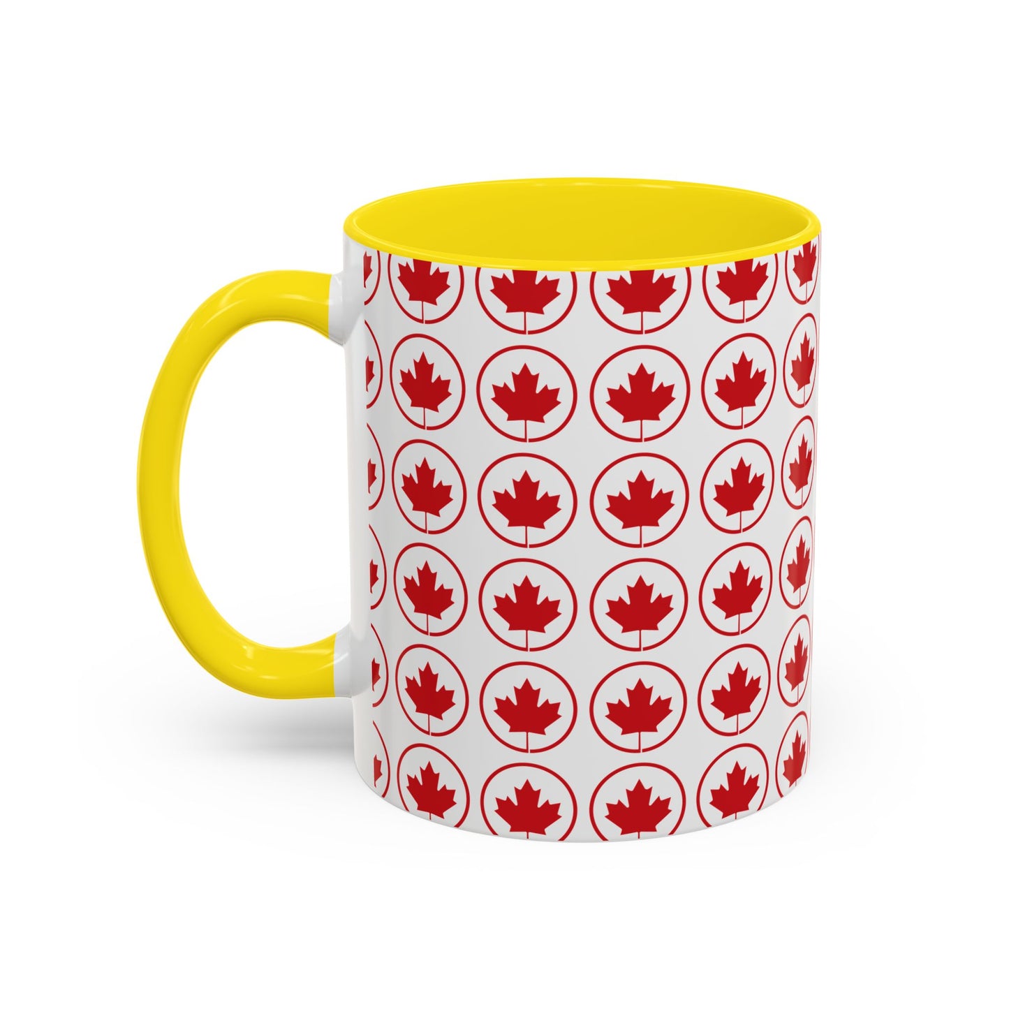 Canada Maple Leaf Accent Coffee Mug - Perfect for Holidays and Daily Use