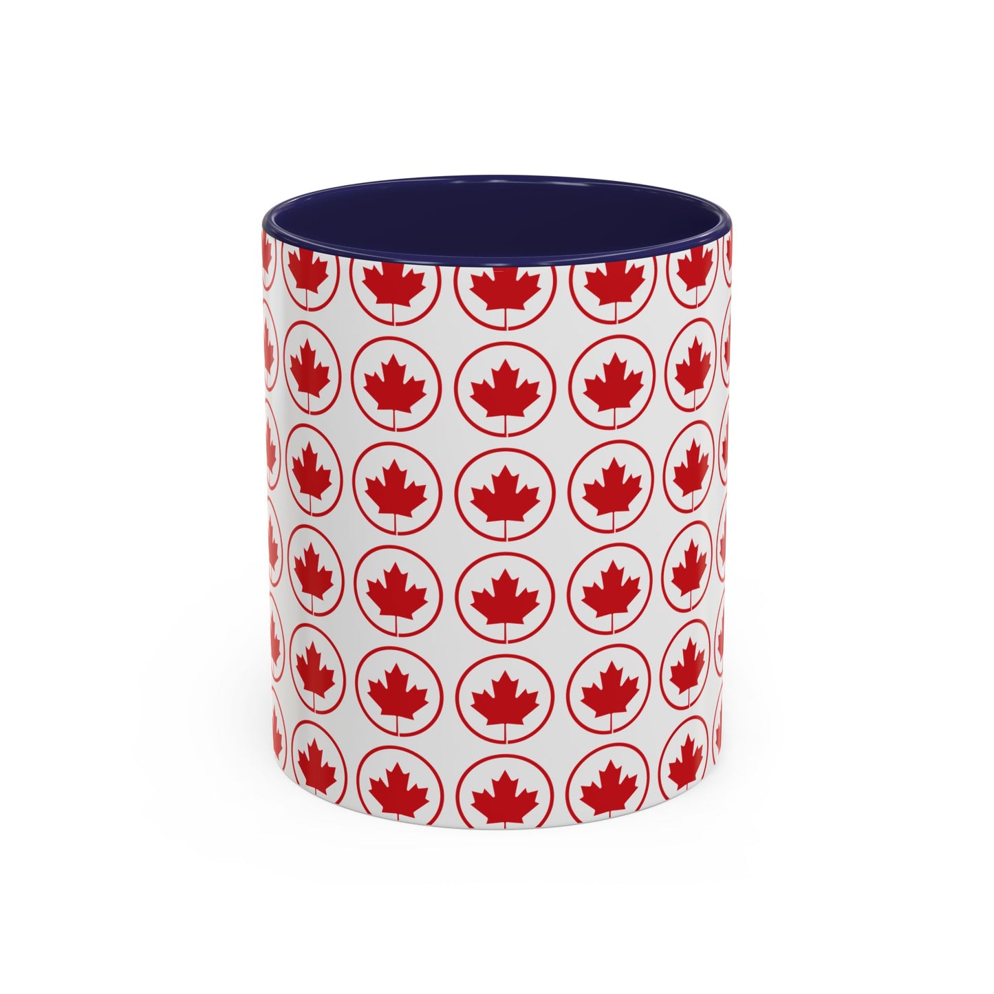 Canada Maple Leaf Accent Coffee Mug - Perfect for Holidays and Daily Use