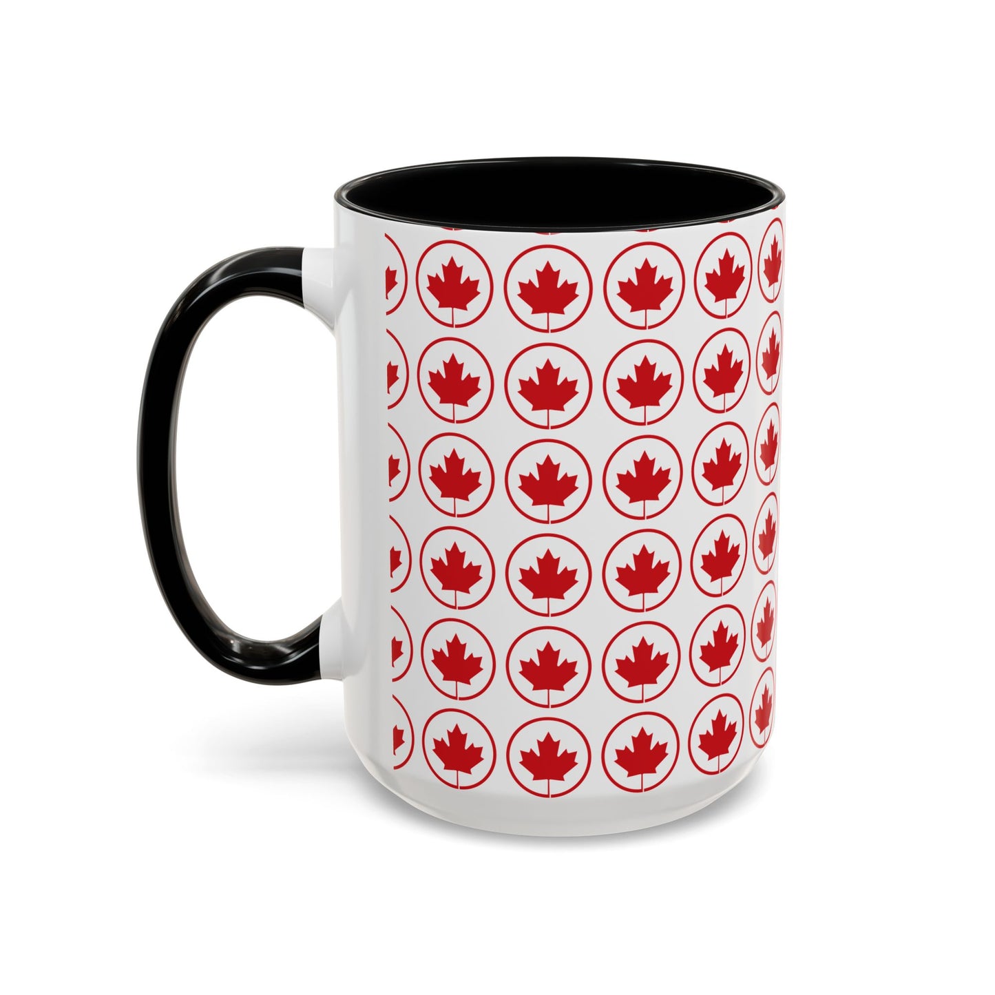 Canada Maple Leaf Accent Coffee Mug - Perfect for Holidays and Daily Use