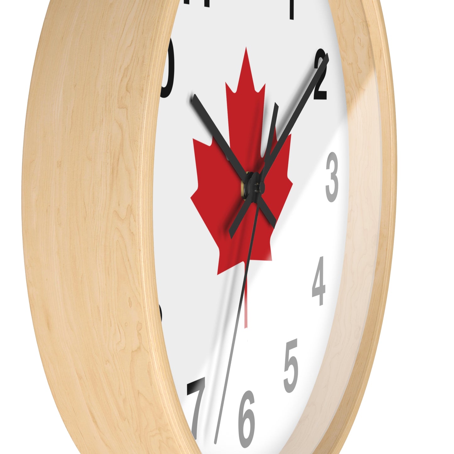 Bold Canadian Maple Leaf Wall Clock