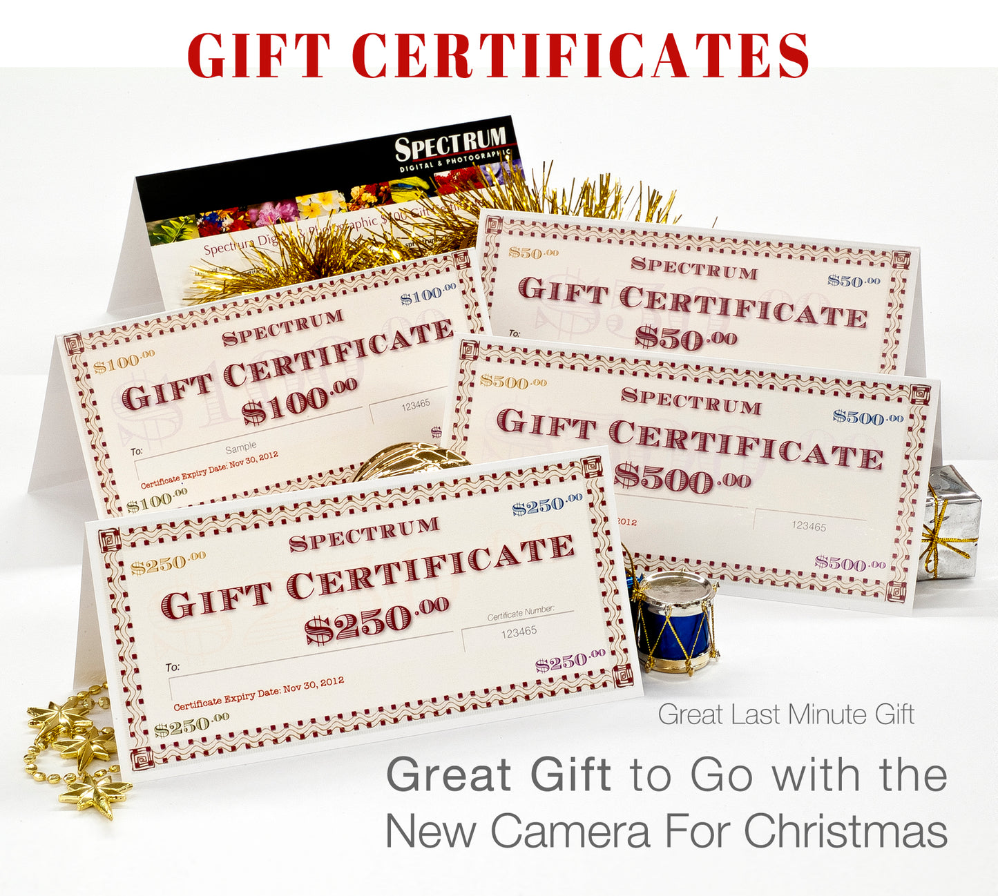 Gift Certificates - In Store